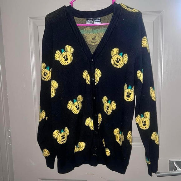 Cakeworthy Disney Mickey Mouse Jack-O'Lantern Expressions Women's Cardigan - Picture 2 of 2